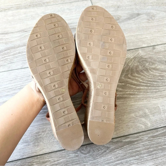 KATE SPADE Talanse Pink Patent Wedge  Platform Sandals - Picture 11 of 14